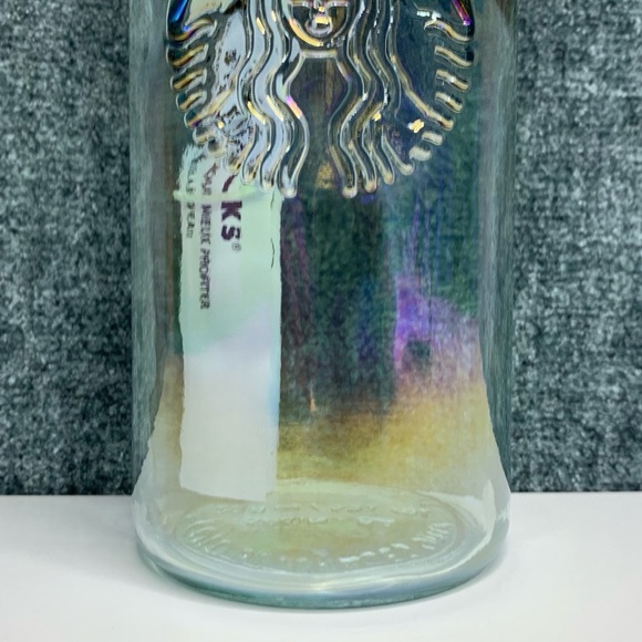 Starbucks Iridescent Rainbow Glass Water Bottle - Picture 5 of 6